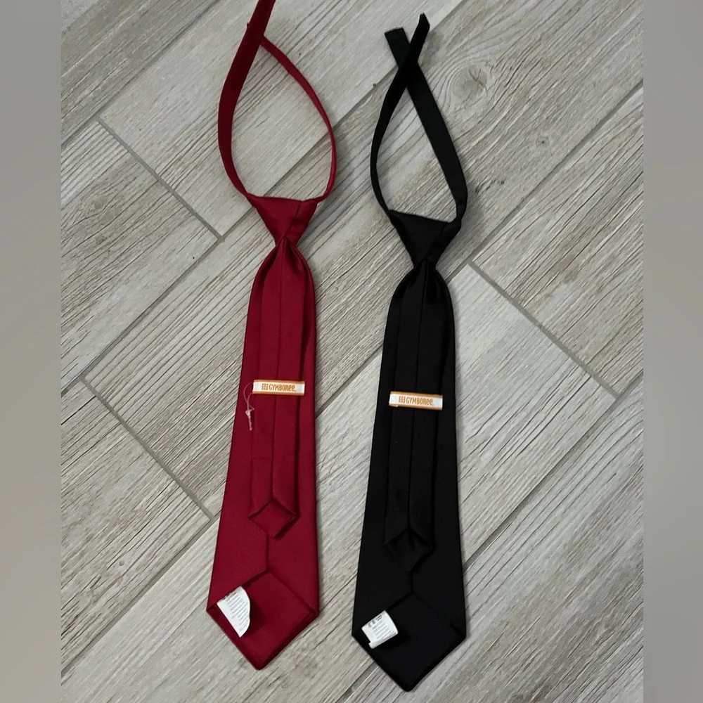 Gymboree Set of Two Neck Ties Black, Adjustable, Like New